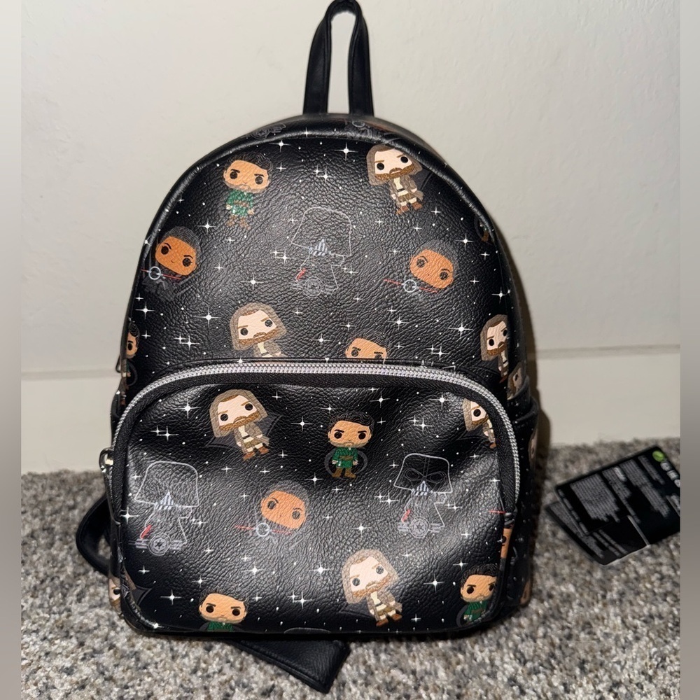 NWT Funko Pop Star Wars Backpack Darth Vader Galaxy Print